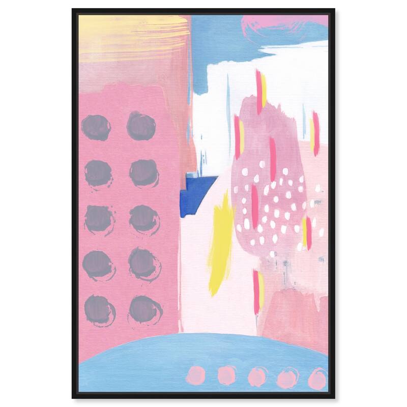 Doll Memories - Pretty blue Canvas by Art Remedy - Black - 16" x 24"
