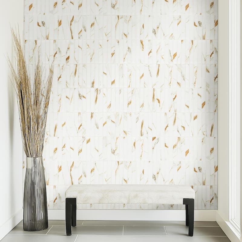 Ackland AKM-P-1X6STM-CA 12" x 12" Porcelain Rectangle Floor and Wall