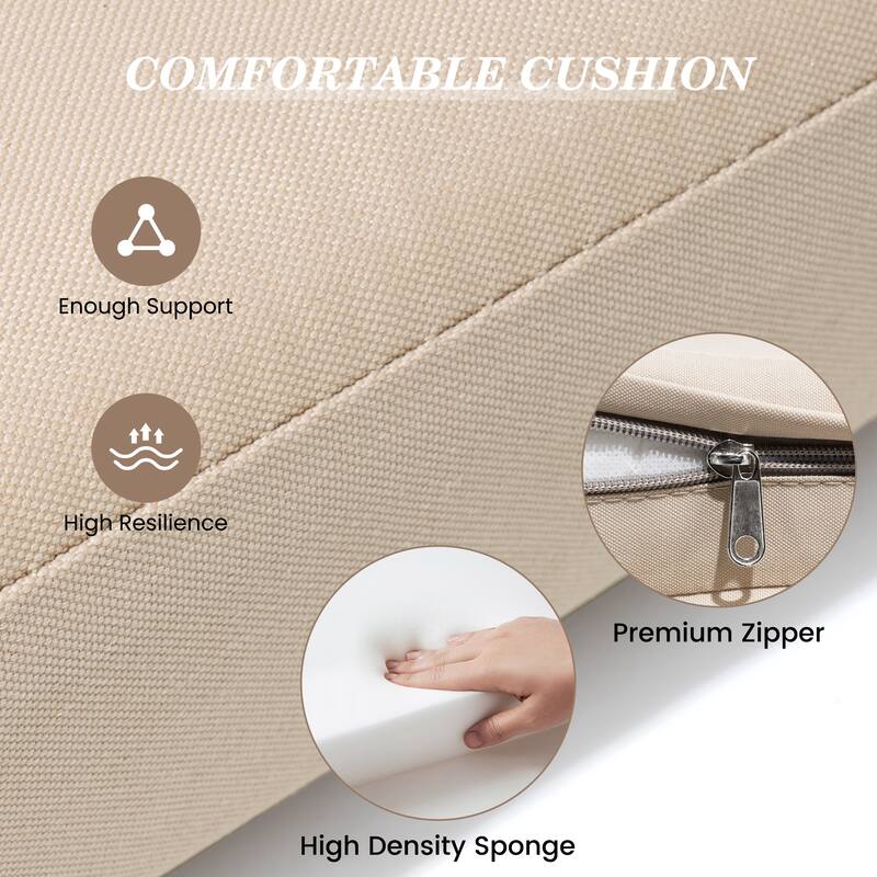 Pellebant Outdoor Patio Chaise Lounge Cushion