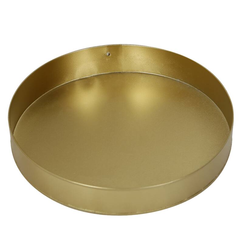 Adeco Multipurpose End Table Metal Shelf Holder Organizer Entrance Umbrella Stand - 9. 25" x 9. 25" x 18. 78"