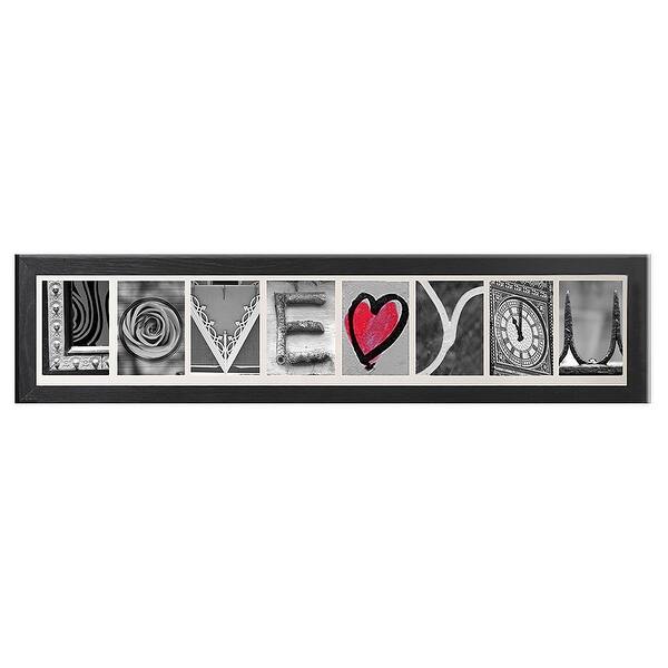 Shop Creative Personalized Imagine Letter Art Frame With 4x6 Inch Clip Frames Wooden Frame Black 3 To 9 Picture Overstock 14429790