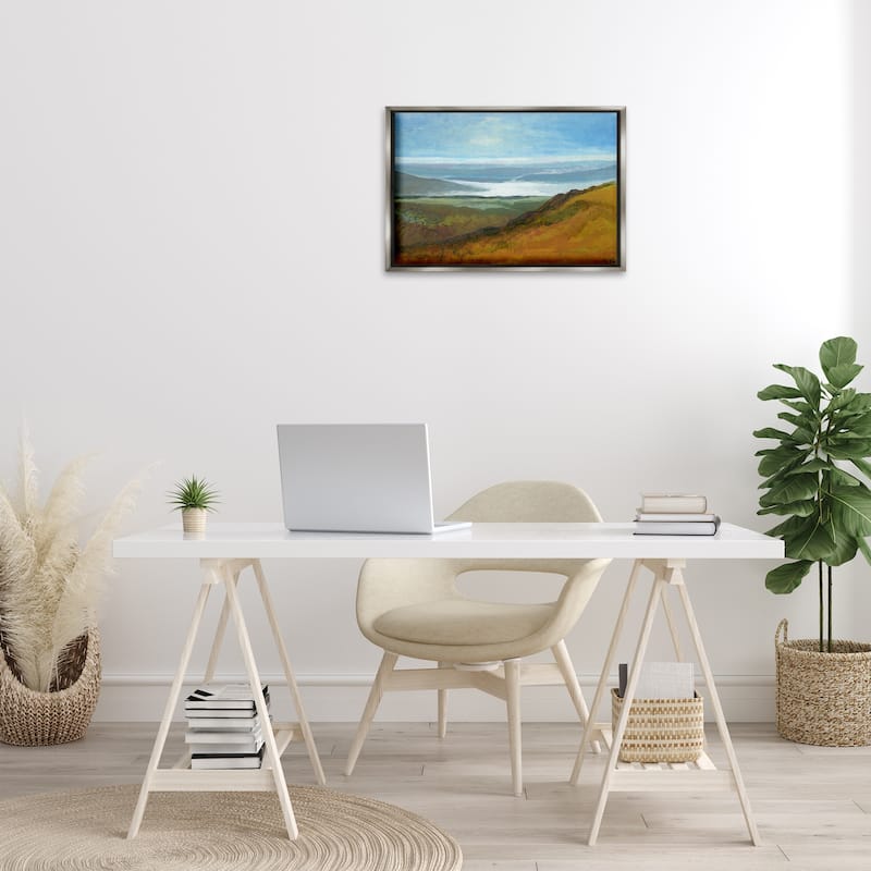 Stupell Vast Serene Hills Framed Floater Canvas Wall Art Design By Dita Jacobovitz