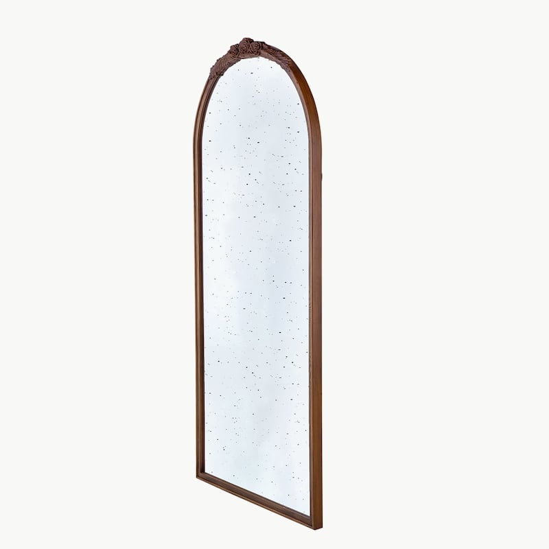 30" x 65" Hand Carved Rose Antique Mirror Frame