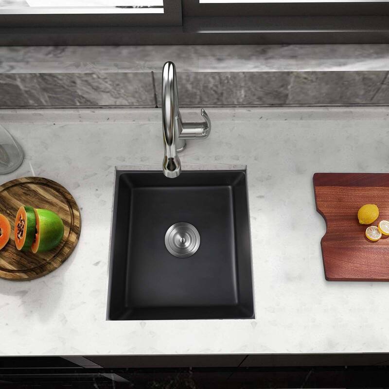 Undermount Bar Sink With Basket Strainer
