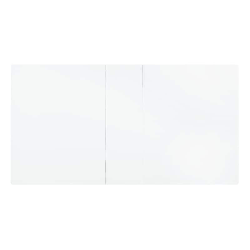 Somerset High Gloss White Dining Table with Metal Leg