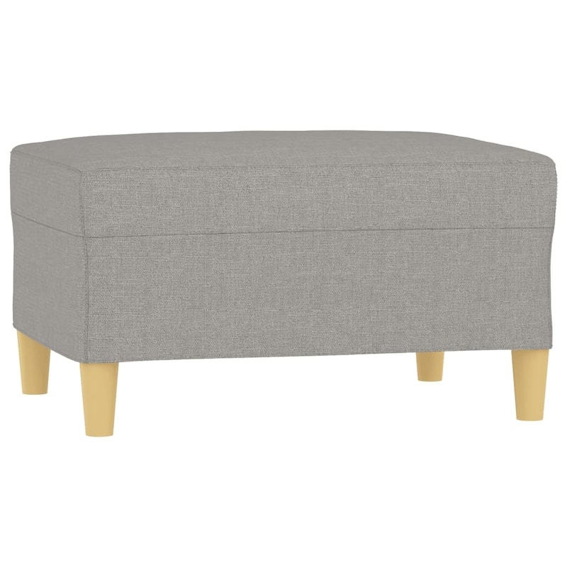 vidaXL Sofa Chair with Footstool Living Room Accent Upholstered Chair Fabric