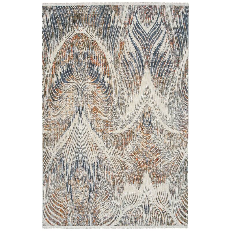 Artundra Ivory Machine Made Flatweave Indoor Area Rug - 9'6" x 13'1"