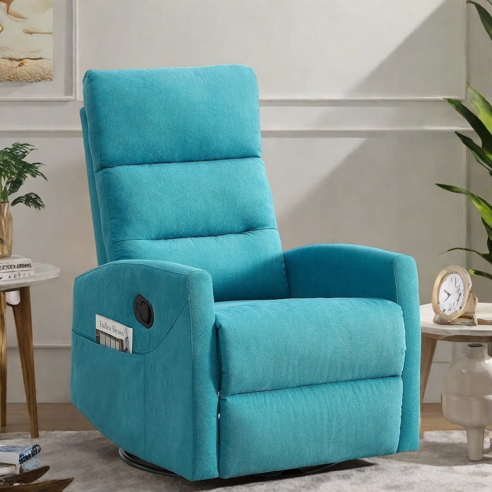 Swivel Rocking Recliner Chair with 155° Recline and Tool-Free Assembly