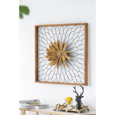 30x2x30" Ashlyn Bloom Wall Decor, Home Decor for Living Room Kitchen Foyer Office