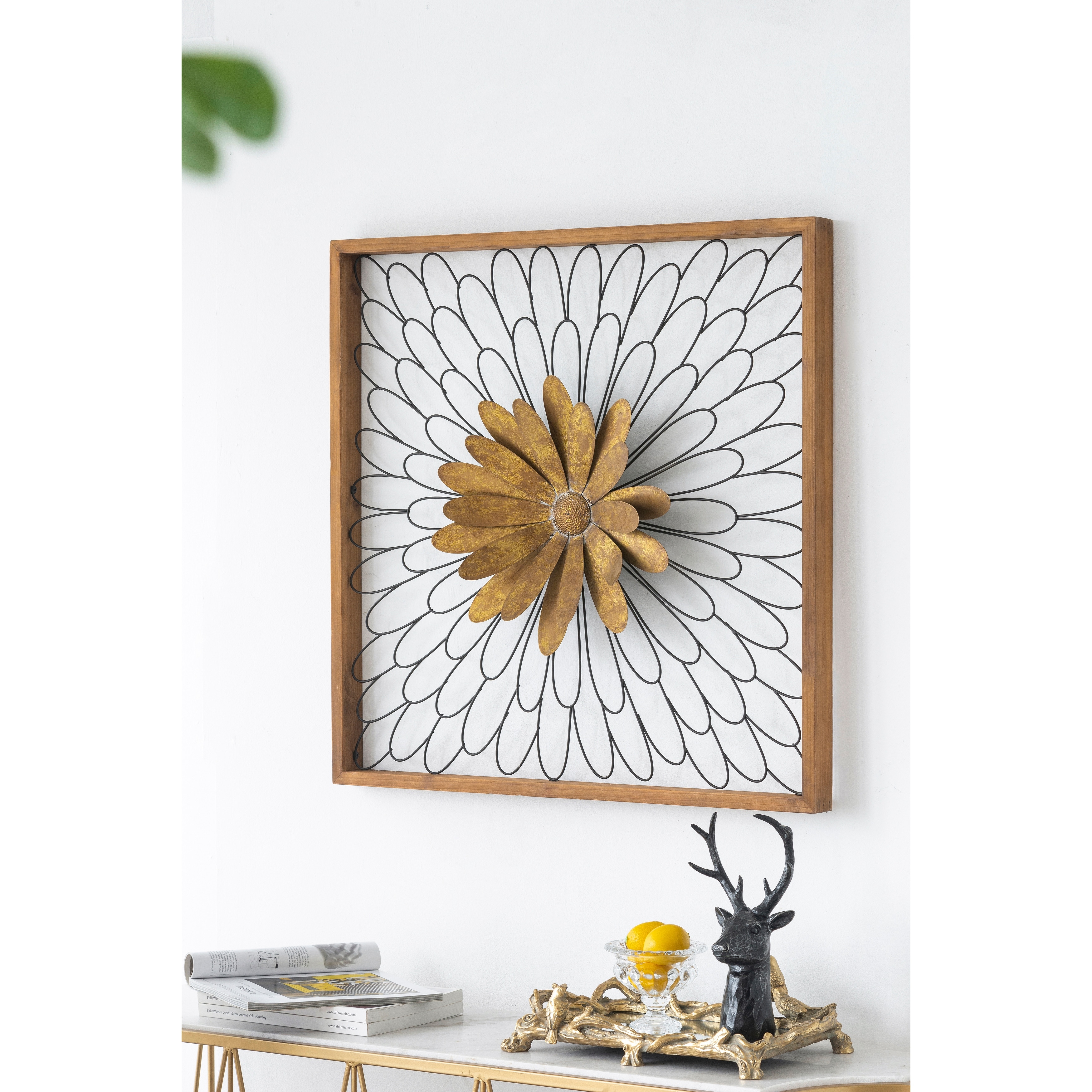 30x2x30" Ashlyn Bloom Wall Decor, Home Decor for Living Room Kitchen Foyer Office