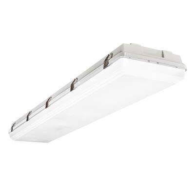 4FT Vapor Tight High Bay Light, 60/75/90W Wattage Selectable, 3CCT 3500-5000K, Dimmable, Outdoor, UL Listed - 47.6