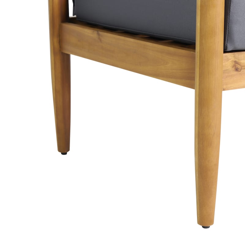 Magnolia Outdoor Acacia Wood Loveseat by Christopher Knight Home - 52.75" W x 27.00" D x 25.50" H
