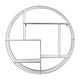 preview thumbnail 8 of 17, Sagebrook Home Modern Glam Iron and Wood Wall Storage Shelf - 32" x 7" x 32" Silver
