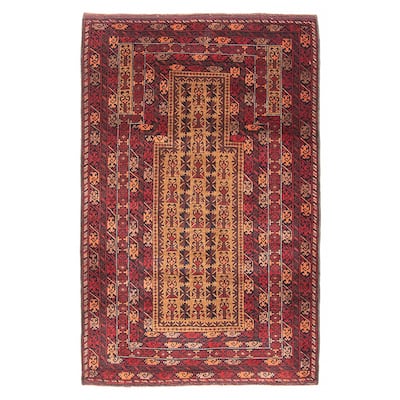 Teimani Brown Rug 3'0" x 4'9" - 3'0 x 4'9