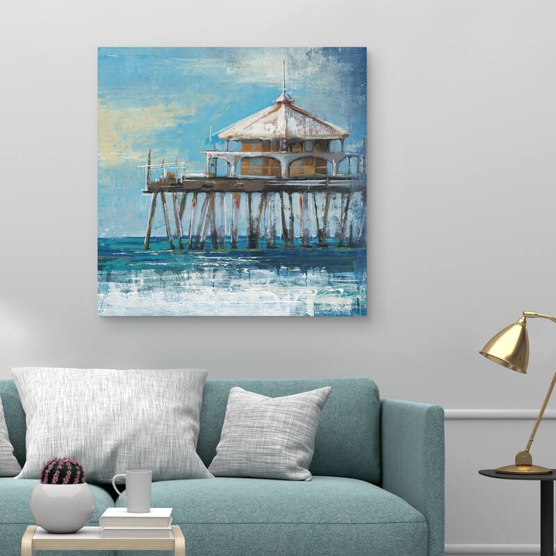 Boardwalk Pier by Liz Jardine Canvas Art Print