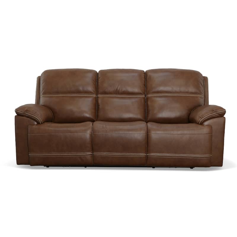 Jackson Zero Gravity Top Grain Leather Power Reclining Sofa with Power Headrests by Flexsteel