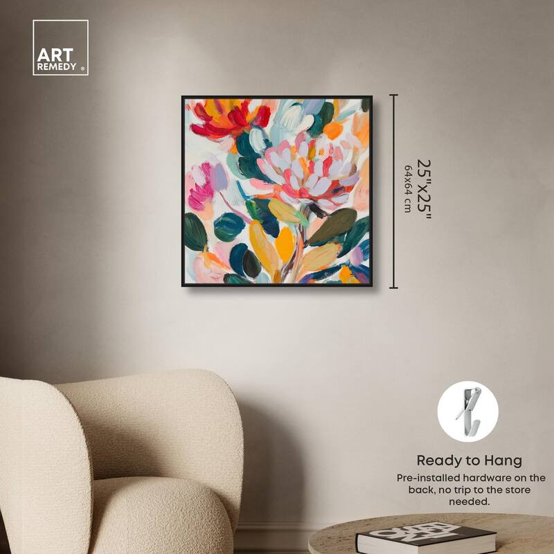 Lively Flora II Canvas by Art Remedy