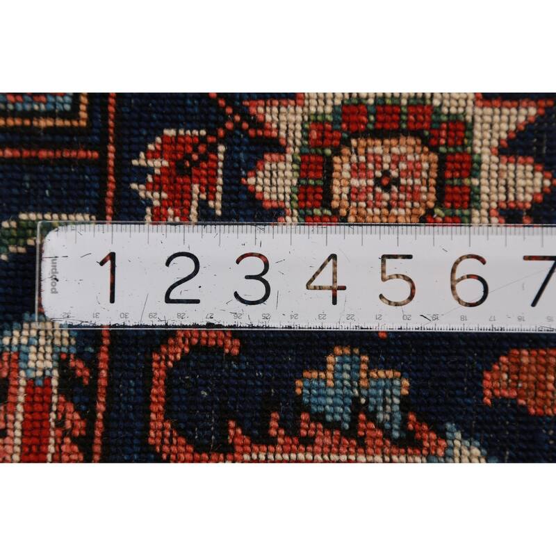 Vegetable Dye Floral Ziegler Rug Hand-Knotted Wool Carpet - 6'7"x 9'11"