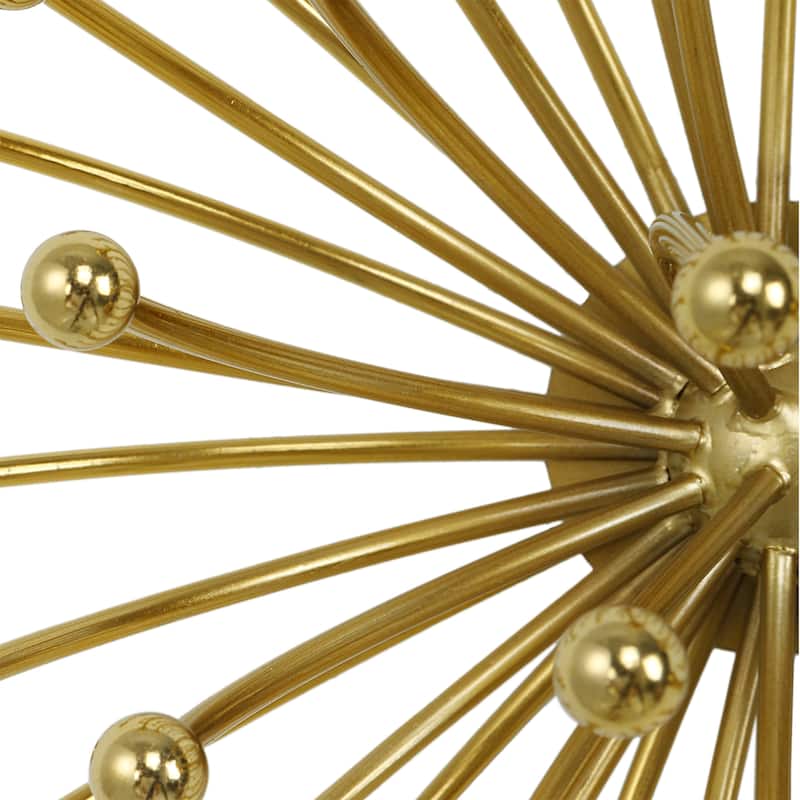 Uttermost Aga Gold Metal Wall Decor, S/3 - 11 W x 7.25 H x 11 D (inches)
