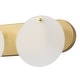 preview thumbnail 11 of 11, Modern Gold 3-Light Vanity Light Frosted Glass Bathroom Fixture