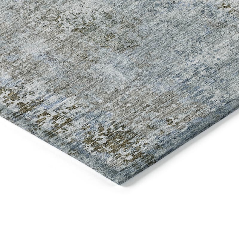 HomeRoots Abstract Transitional Rectangle Outdoor Rug