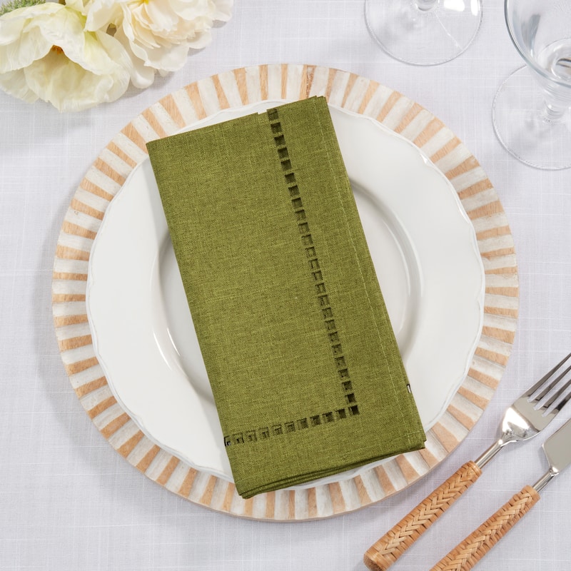 Laser-Cut Hemstitch Napkin (Set of 4)