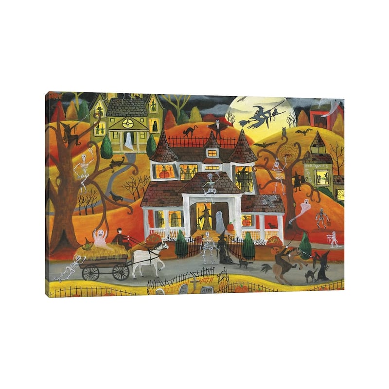 iCanvas "Halloween Fright Night" by Cheryl Bartley Canvas Print