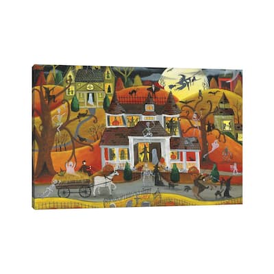 iCanvas "Halloween Fright Night" by Cheryl Bartley Canvas Print