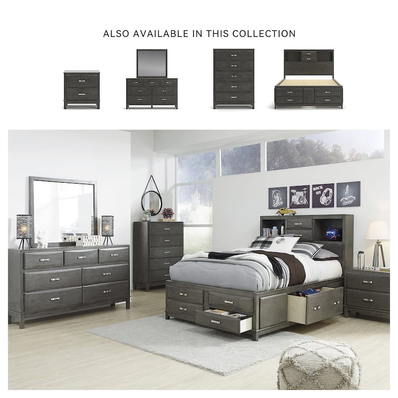 Signature Design By Ashley Caitbrook Weathered Gray 7-Drawer Dresser