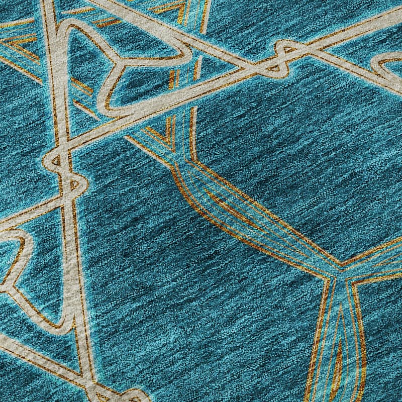Premium Washable Super Soft Modern Tangle Mayfield Rug