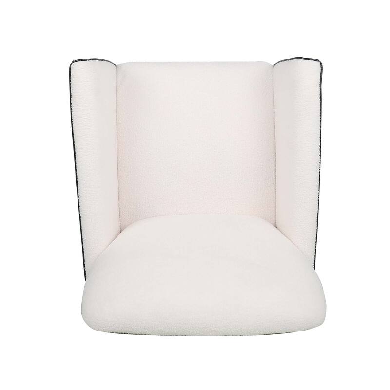 Upholstered Accent Chair with Wood Legs