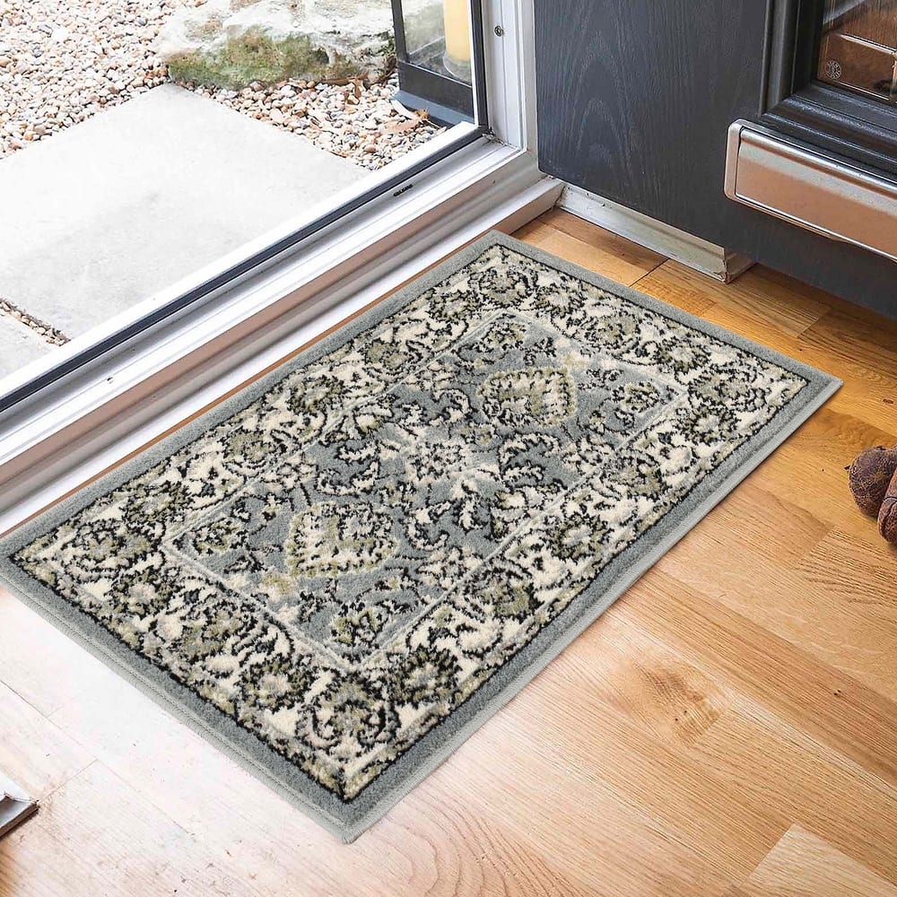 Superior Lille Classic Floral Medallion Indoor Area Rug