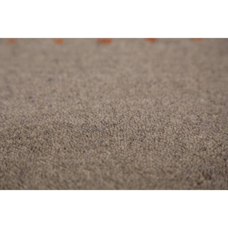 Tribal Gabbeh Oriental Rug Hand-Knotted Multi-Color Wool Carpet - 5'9" x 8'0"