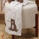 preview thumbnail 7 of 6, Bedtime Originals Sleepytime Bear White/Brown Soft Fleece Baby Blanket
