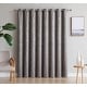 preview thumbnail 26 of 74, Gracewood Hollow Plakalo Embossed Thermal-weaved Blackout Grommet Drapery Curtains 54" W x 84" L - Light Grey