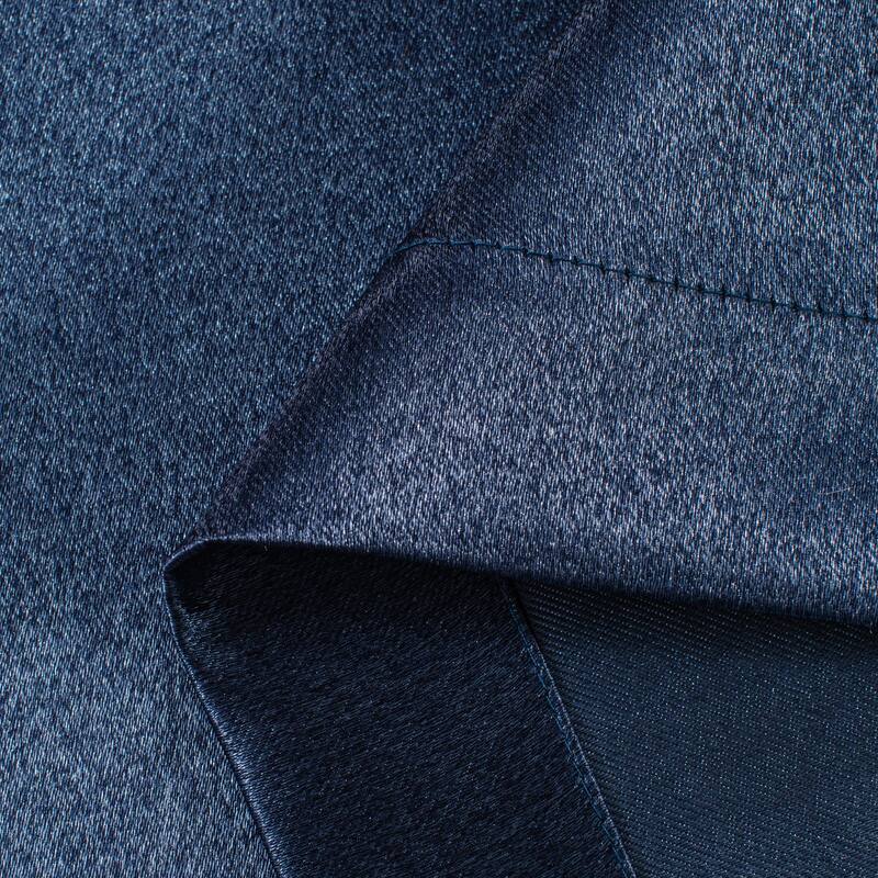 Dainty Home Brookville Metallic Sheen Blackout Grommet Single Panel Extra Wide Curtains