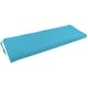 preview thumbnail 17 of 20, Twill Indoor Bench Cushion (48-, 51-, or 54-inches wide) 48" wide - Aqua Blue
