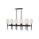 preview thumbnail 1 of 0, Hinkley Lighting 10 Light 48" Wide Linear Chandelier Black