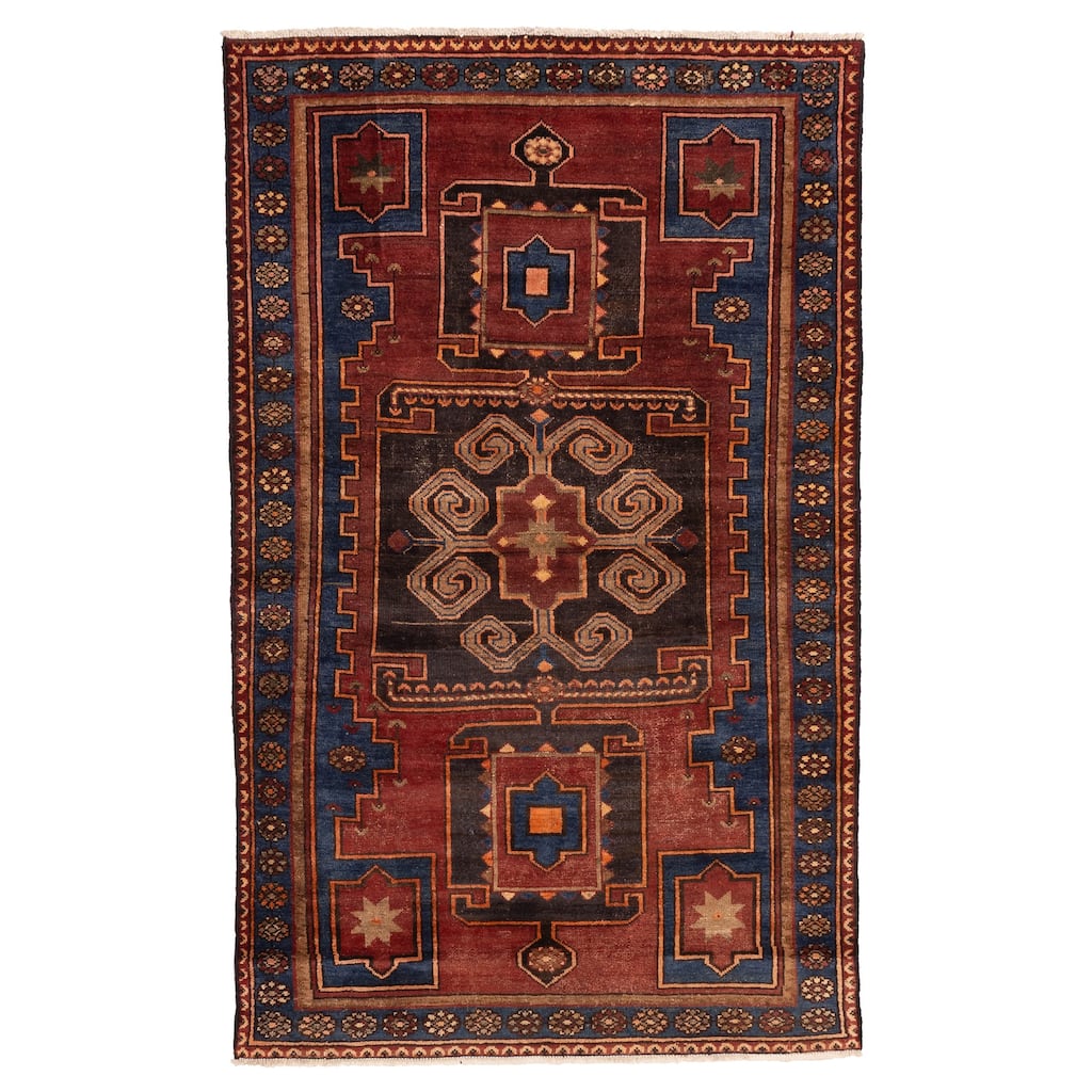 ECARPETGALLERY Hand-knotted Konya Anatolian Red Wool Rug - 4'1 x 6'8