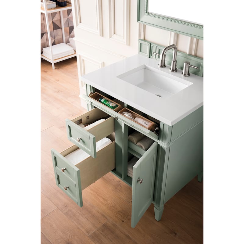 James Martin Vanities Brittany 30" Single Vanity, Sage Green