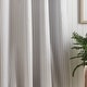 preview thumbnail 5 of 5, Martha Stewart Ticking Stripe Back Tab Curtain Panel Pair