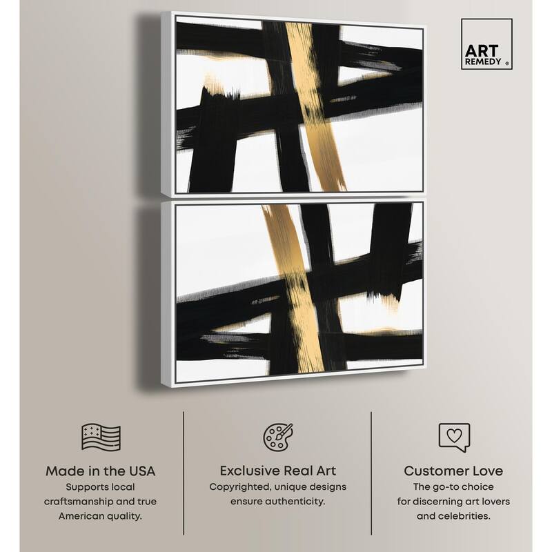 Simple Perfume Bow Canvas by Art Remedy