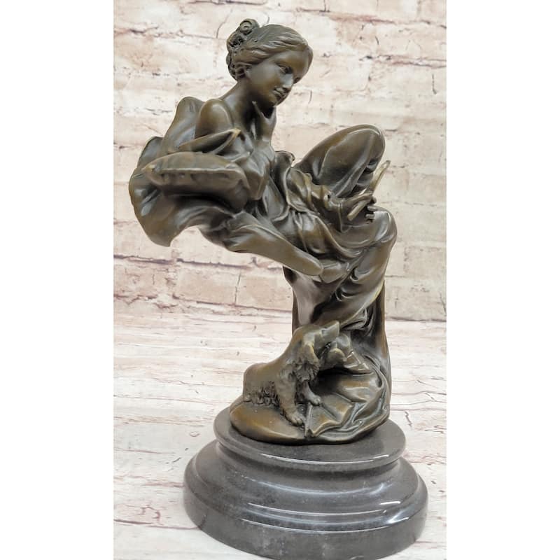 Original Milo Self Admiring Beauty Bronze Sculpture Art Statue Figurine Figure