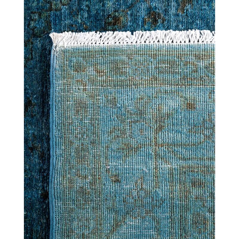 Vibrance One-of-a-Kind Hand-Knotted Area Rug - Blue, 4' 2" x 5' 10" - 4' 2" x 5' 10"