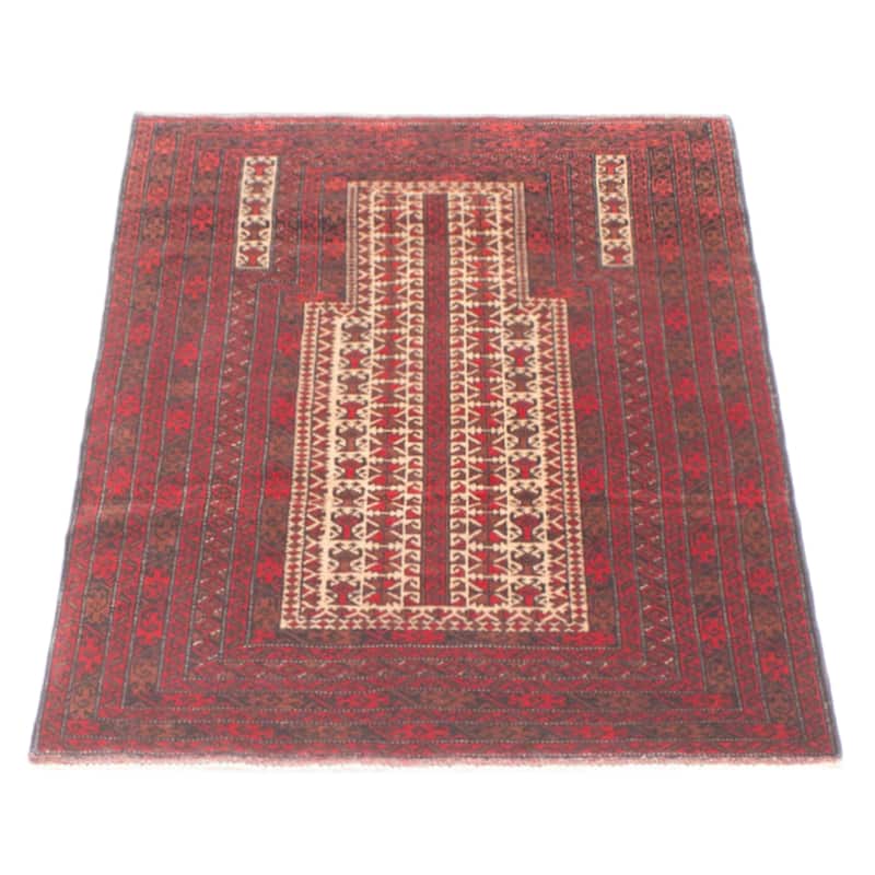 Teimani Tan Rug 2'10" x 4'6" - 2'10 x 4'6