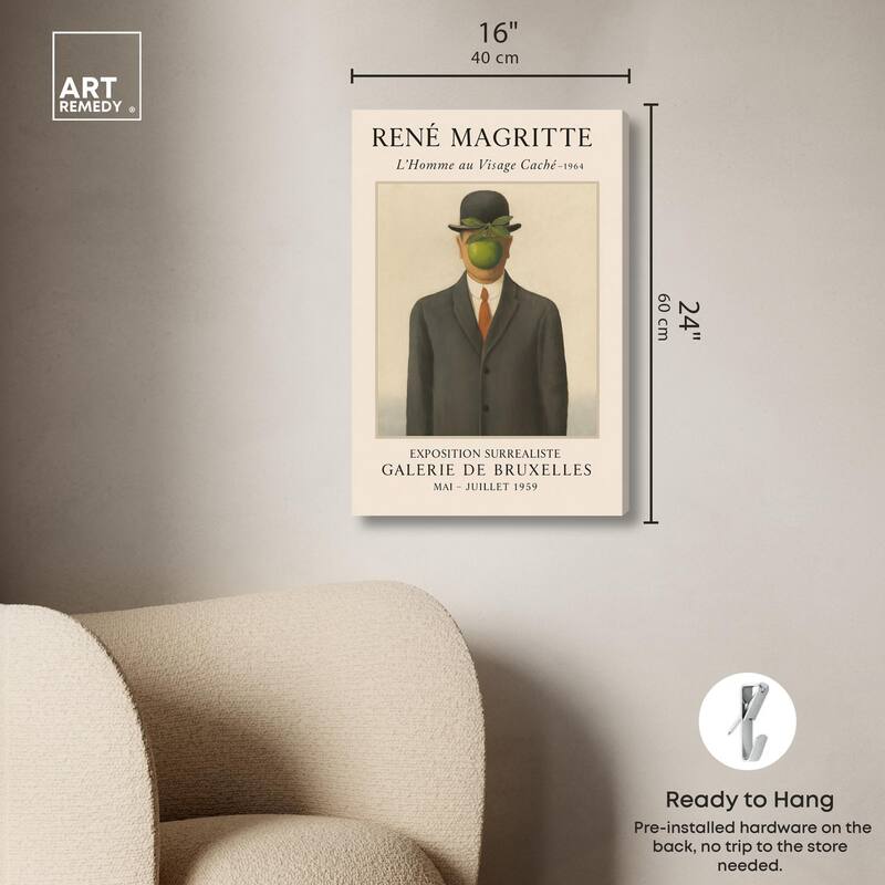 Hidden Face Canvas by Art Remedy, Gallery Wrapped
