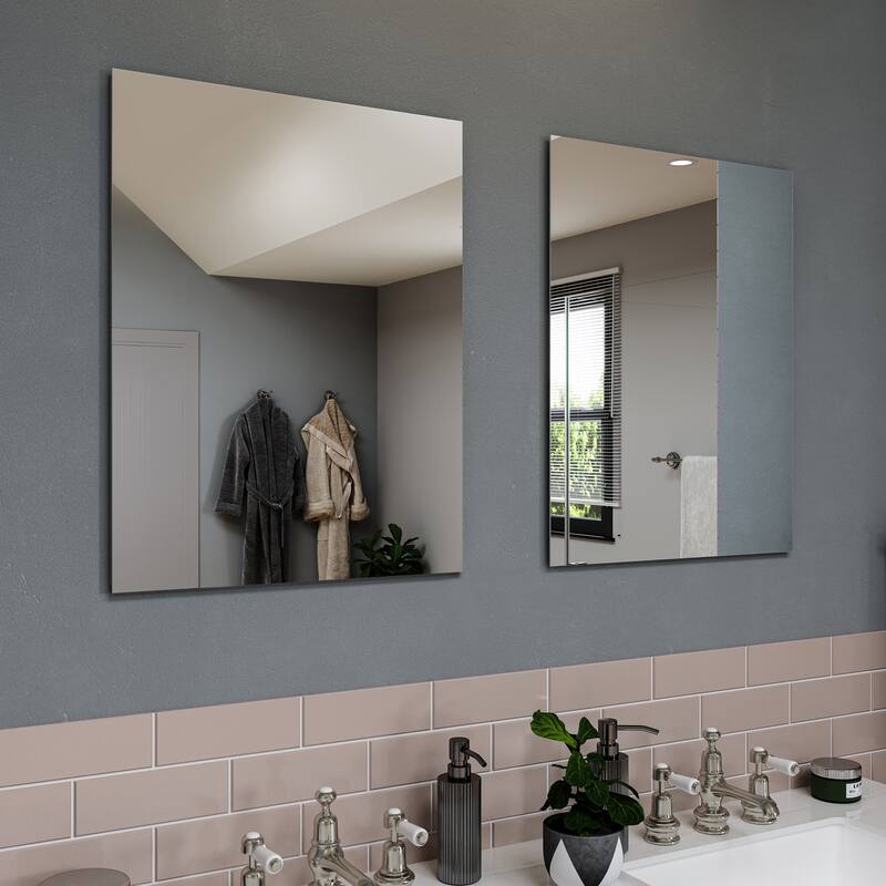 Croydex Hartford Single Door Aluminum Medicine Cabinet, Easy Install, Recessed or Surface Mount 20W x 26H