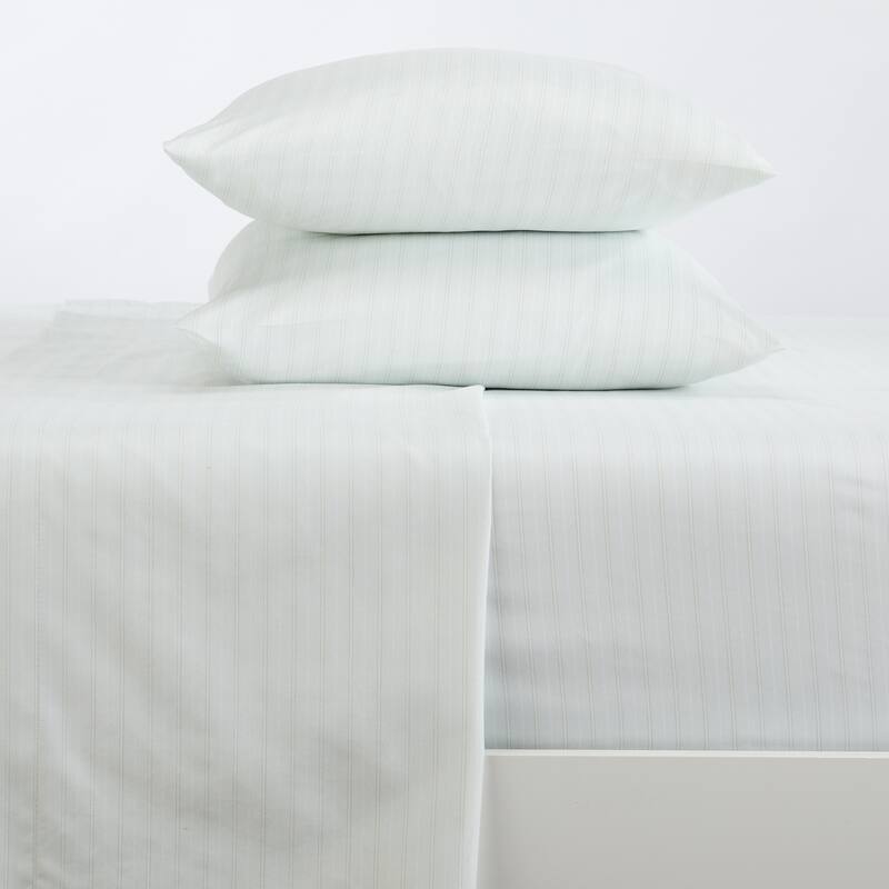Premium Striped Microfiber Sheet Set