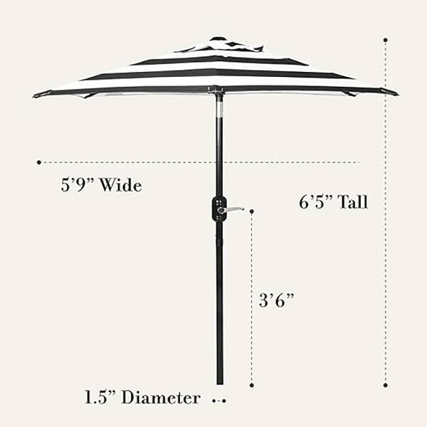 9 ft sunbrella patio umbrella California Umbrella 9 ft. Aluminum Market Umbrella Collar Tilt