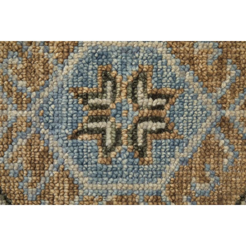Grand Bazaar Foxboro Hand Knotted Medallion Traditional Area Rug
